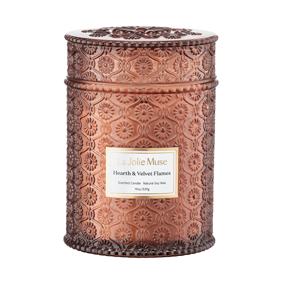 LA JOLIE MUSE front packaging showing elegant jar and ribbon, enhances gifting appeal