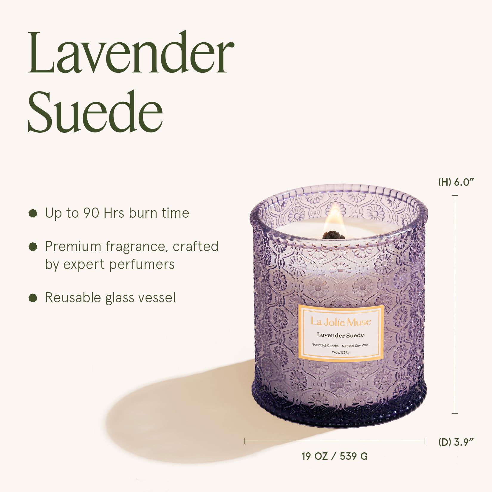 LA JOLIE MUSE recyclable box and glass jar emphasizing eco-conscious packaging benefit