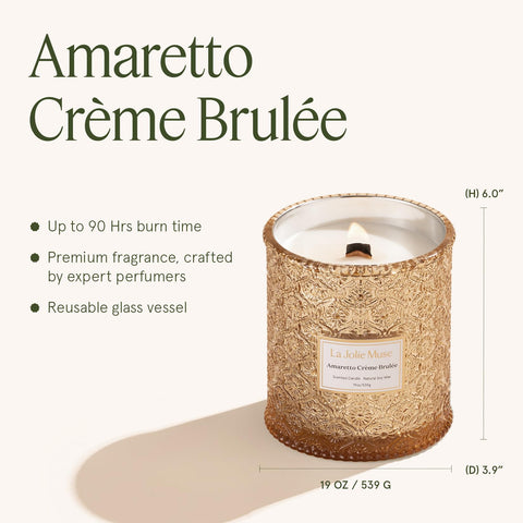 LA JOLIE MUSE boxed candle with ribbon showing presentation and ready-to-gift benefit