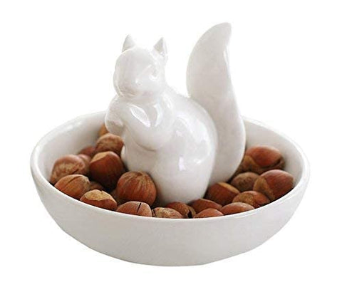 LA JOLIE MUSE front view of squirrel bowl showing whimsical shape and decorative appeal