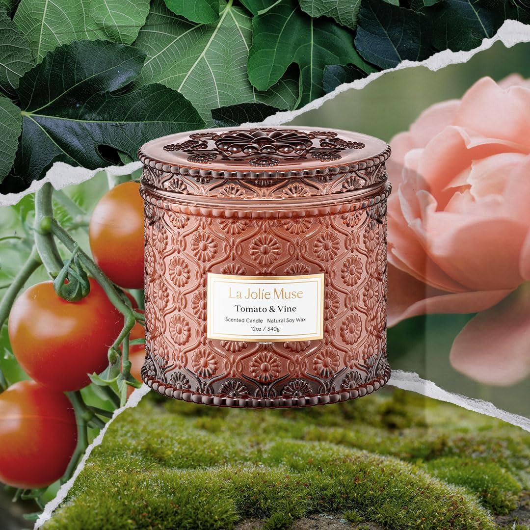 LA JOLIE MUSE embossed daisy detail highlighting decorative jar appeal