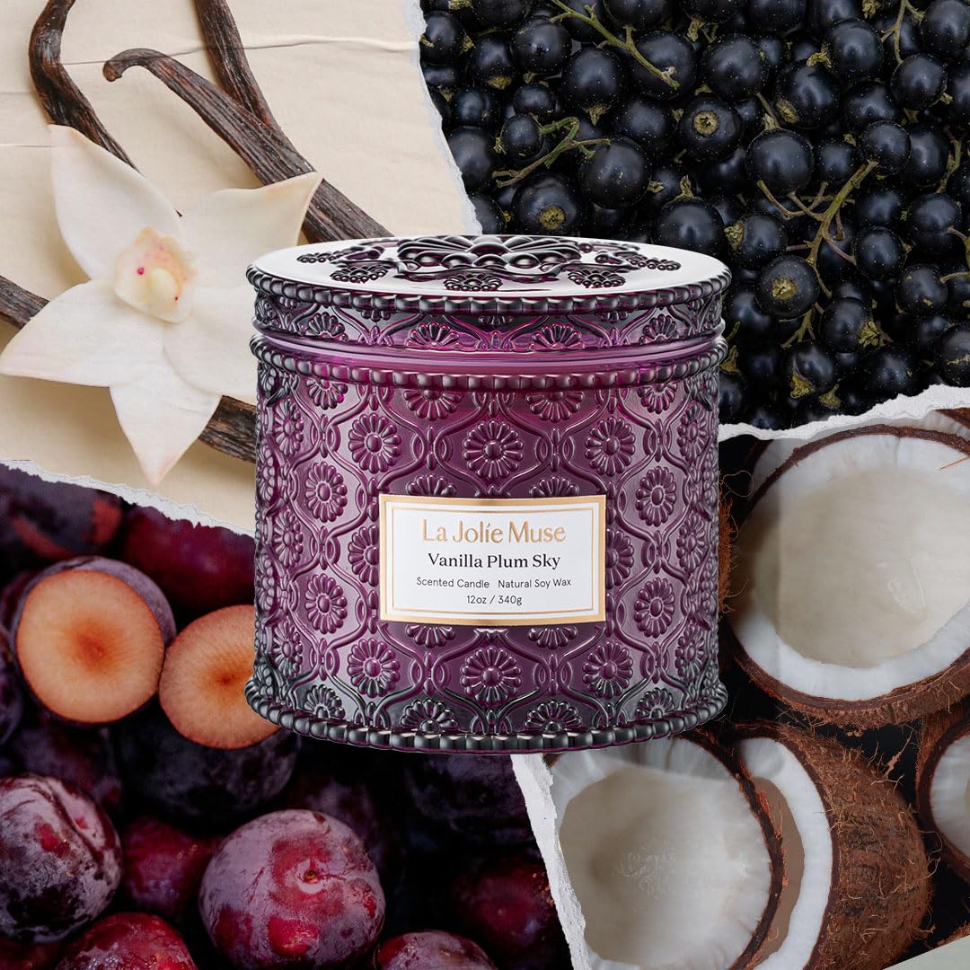 LA JOLIE MUSE close-up of embossed daisy jar highlighting reusable décor benefit