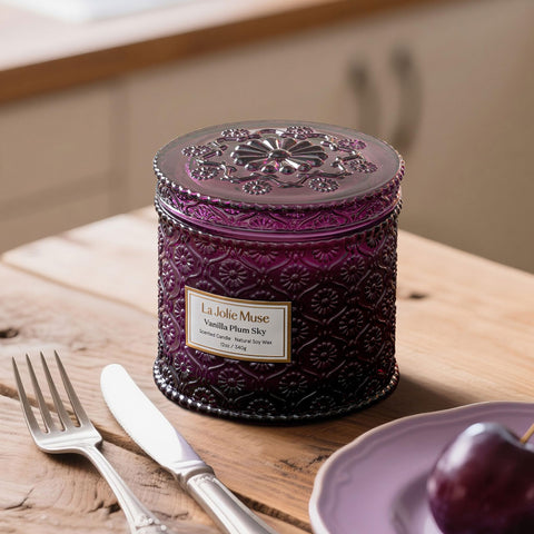LA JOLIE MUSE two wooden wicks burning evenly for steady fragrance release benefit