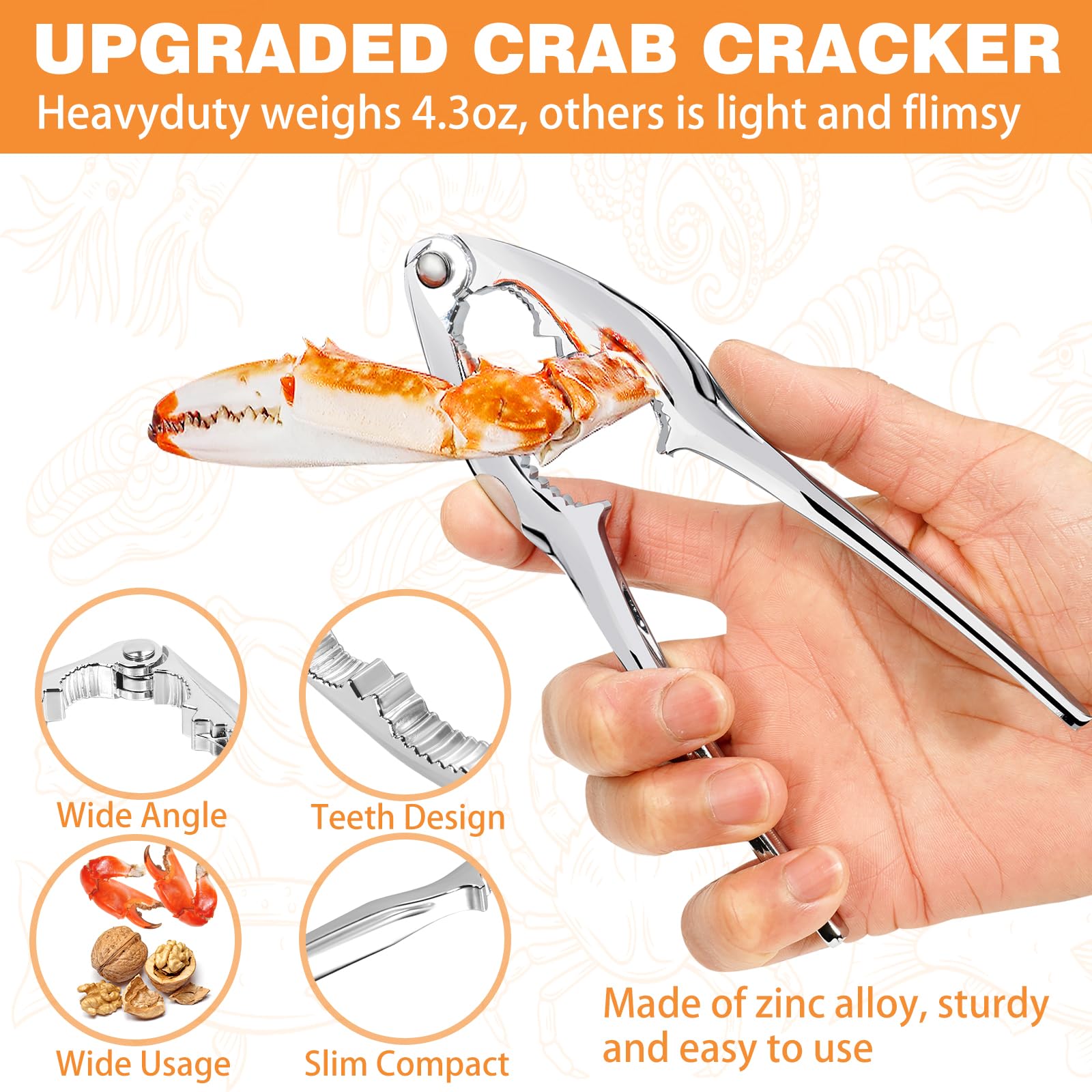 LA NOVO lobster picks detail showing thin tips for precise meat extraction