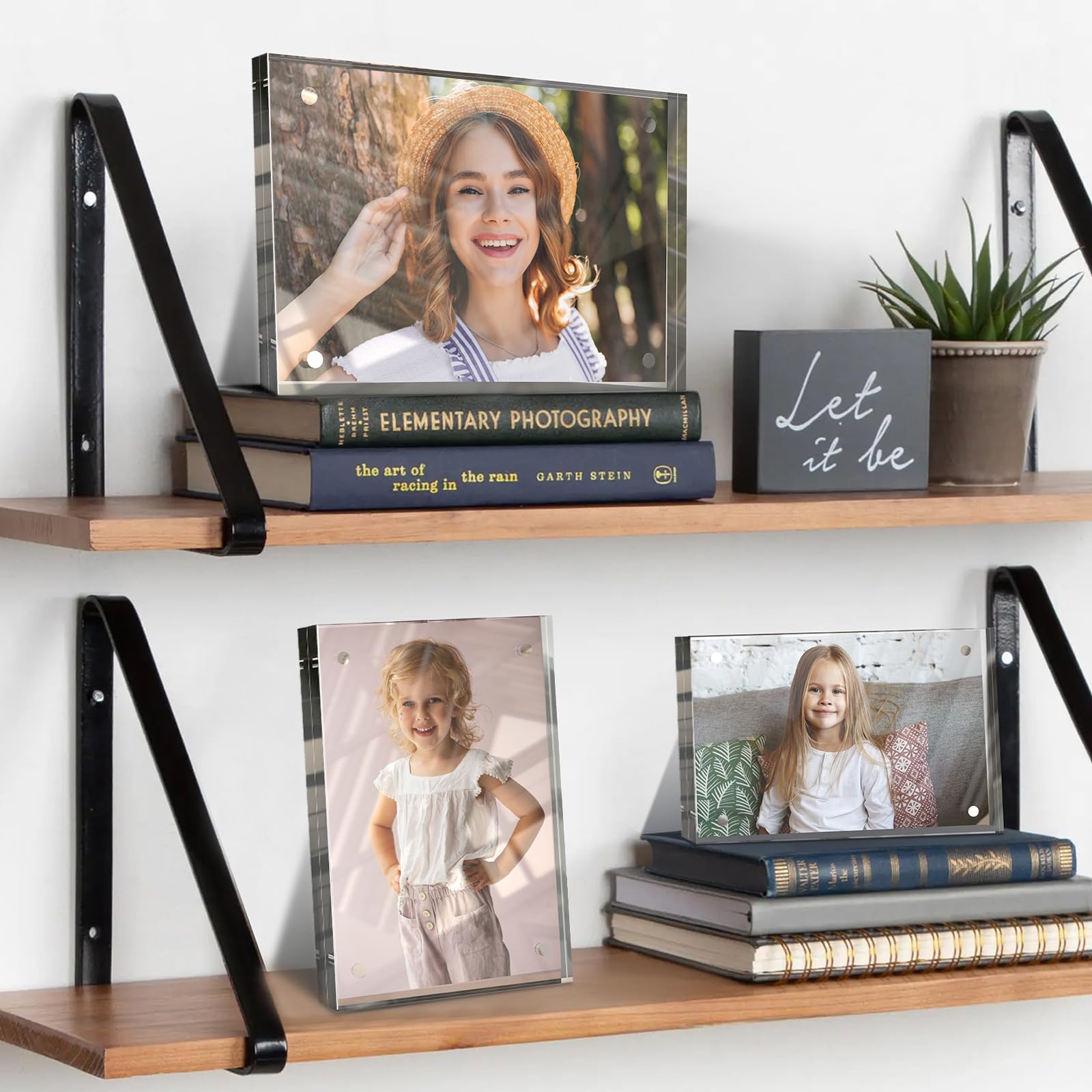laapee wall mounted floating look using adhesive strips for clean presentation