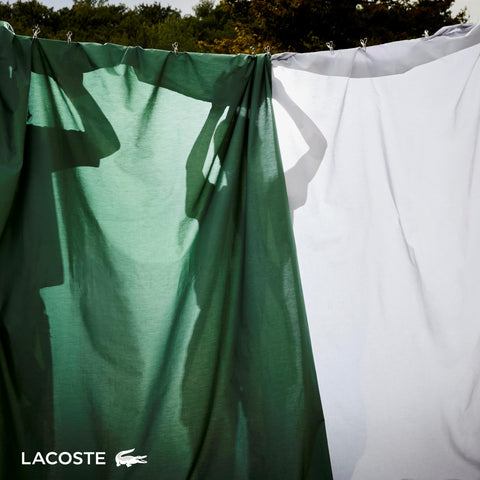 Lacoste folded set in packaging illustrating neat presentation and gift-ready quality