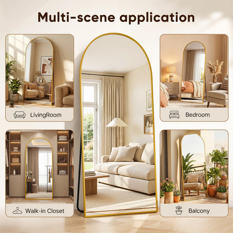 LadyNow mirror hung on wall demonstrating secure mounting for safety