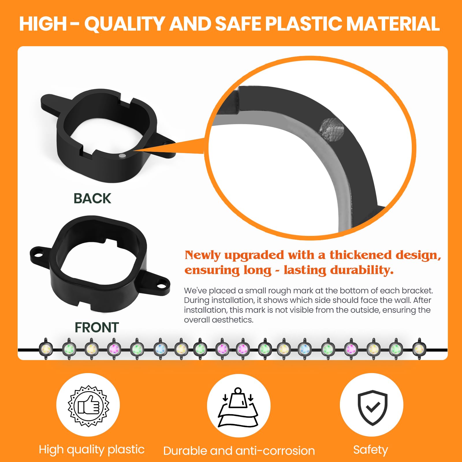 Laegam clip next to hand showing scale and easy handling benefit