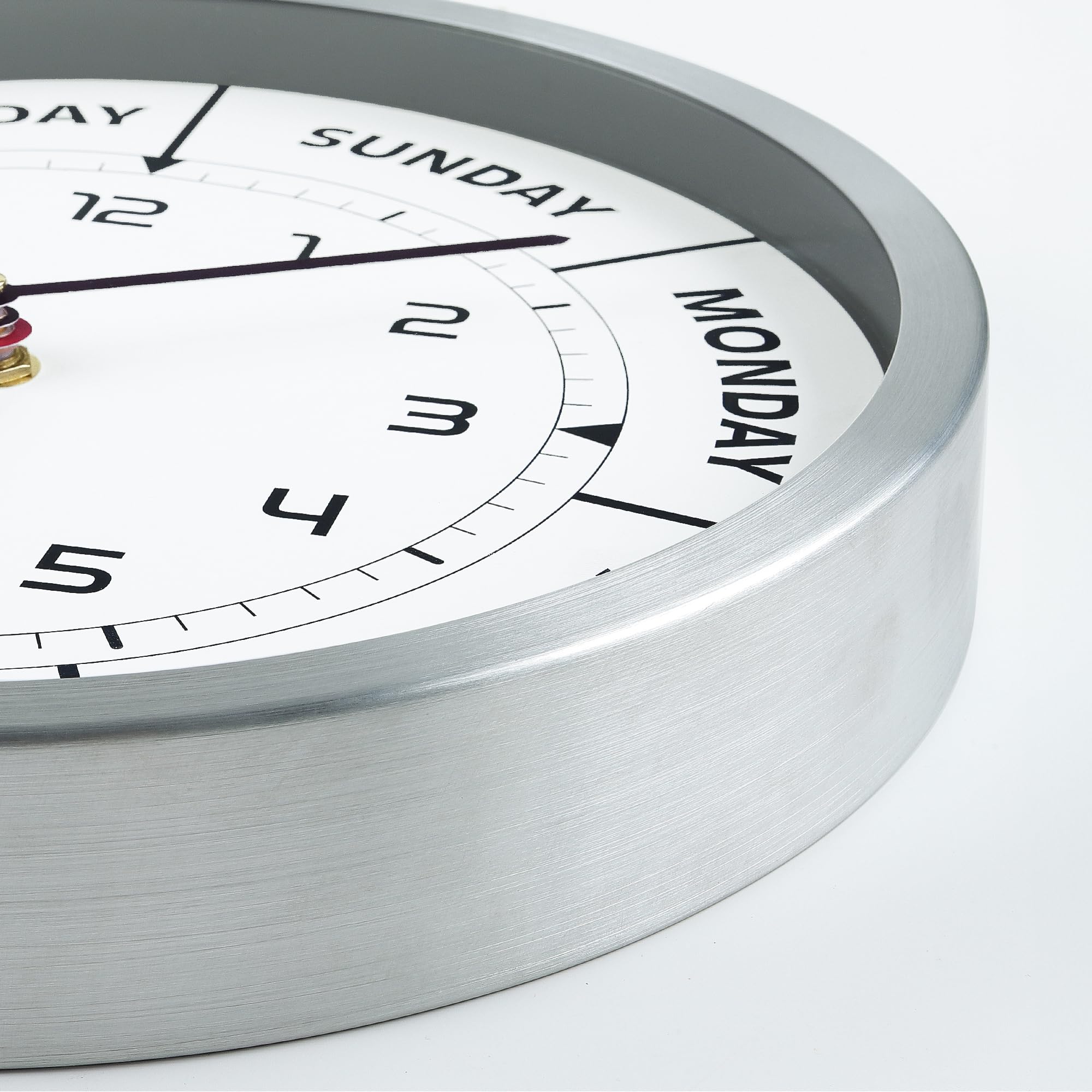 Lafocuse senior checking clock showing independence and daily routine support