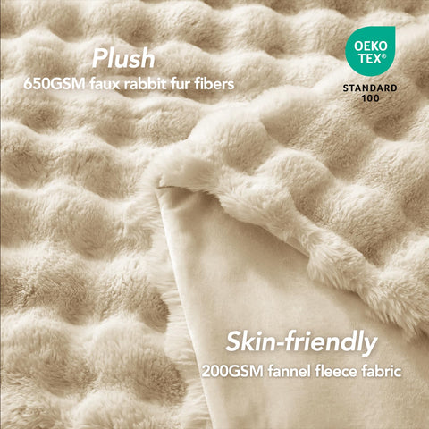 L'AGRATY throw draped on sofa demonstrating stylish decor and everyday coziness