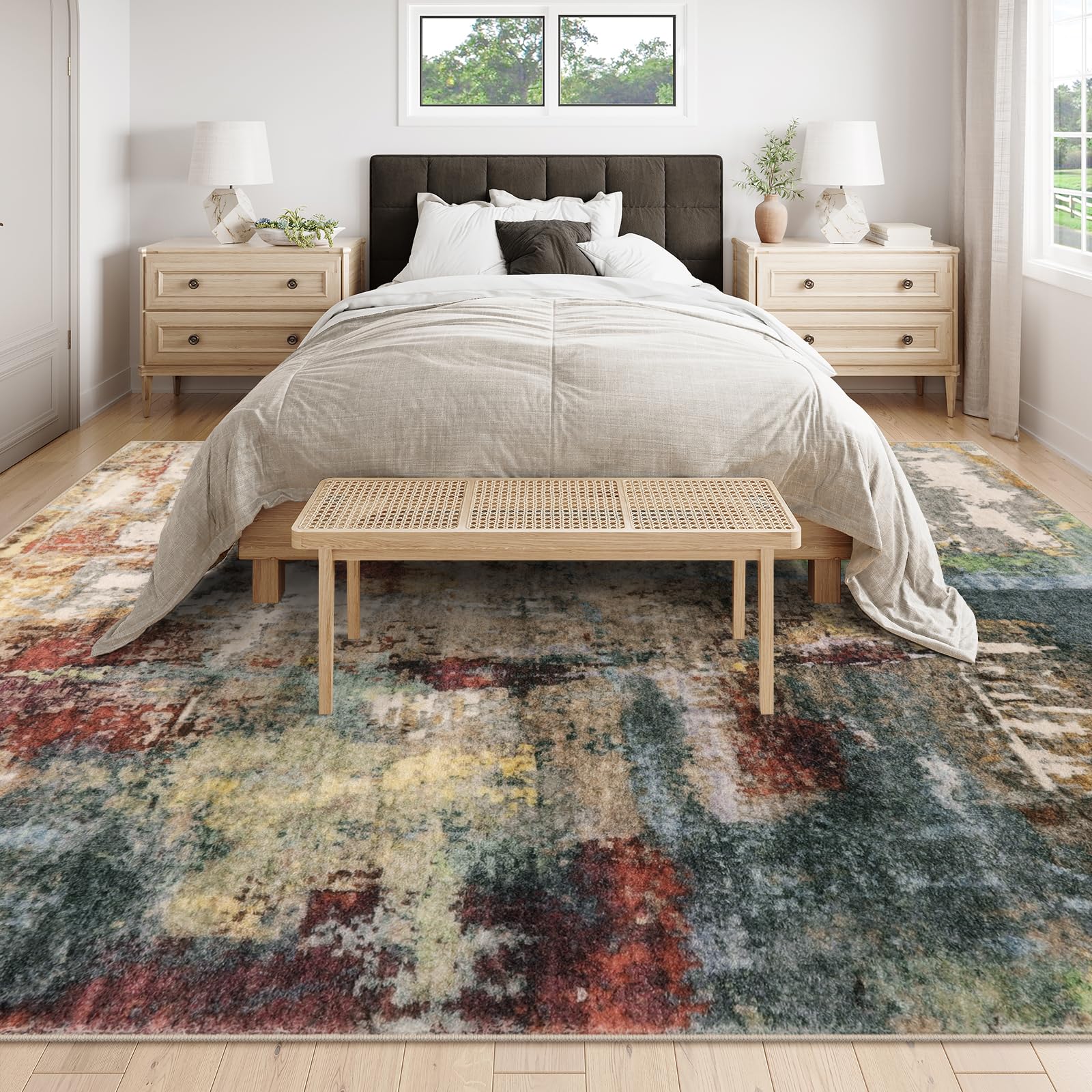 Lahome close-up of low-pile faux-wool texture highlighting softness and durability