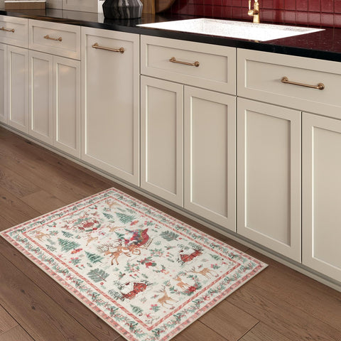 Lahome view of TPE non-slip backing providing stability and safe floor grip