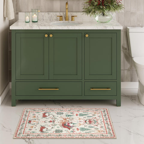 Lahome rug folded ready for washing highlighting machine-washable convenience