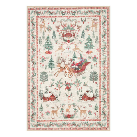 Lahome rug with child and pet nearby demonstrating kid-and-pet-friendly safety