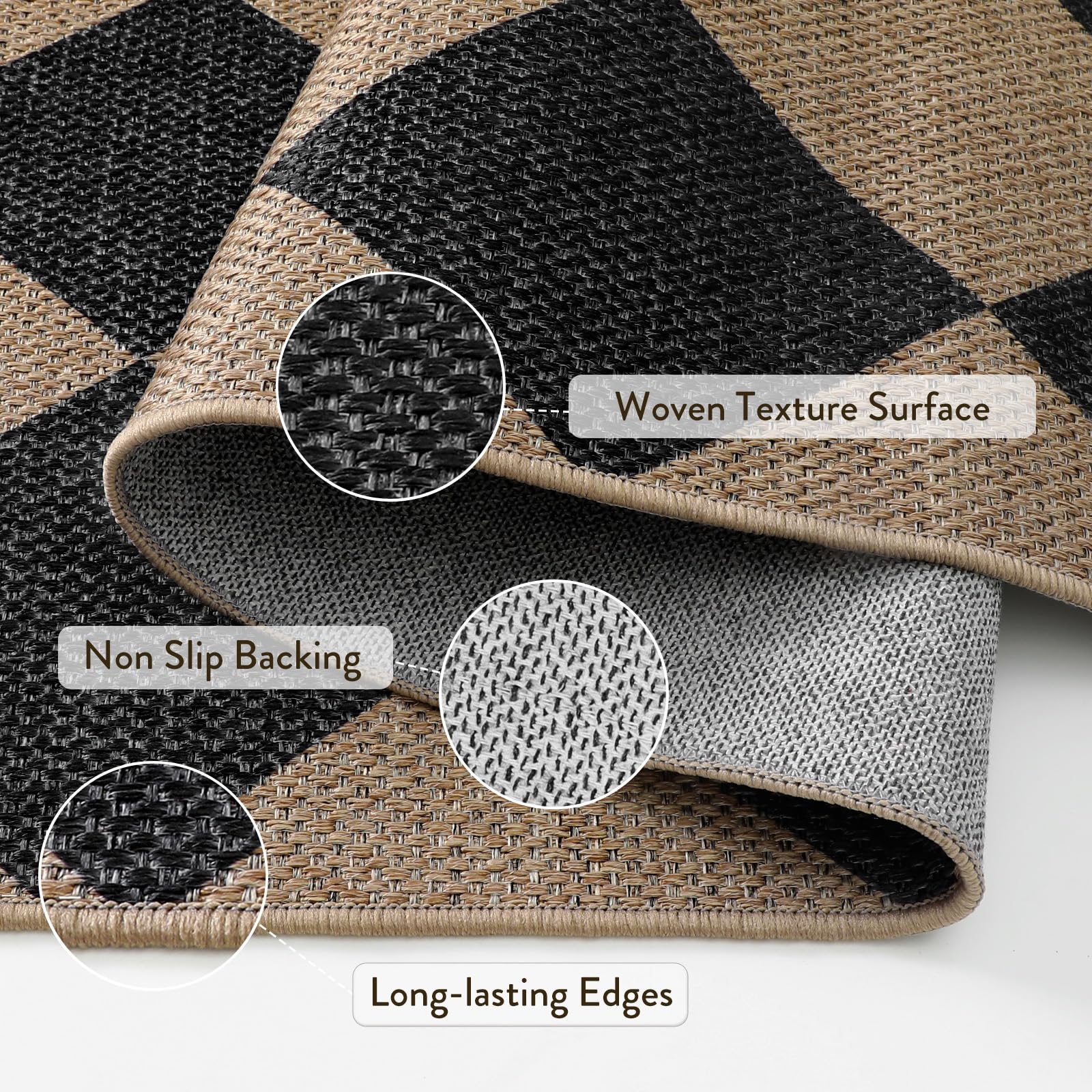 Lahome Colette placed in entryway providing stylish floor protection