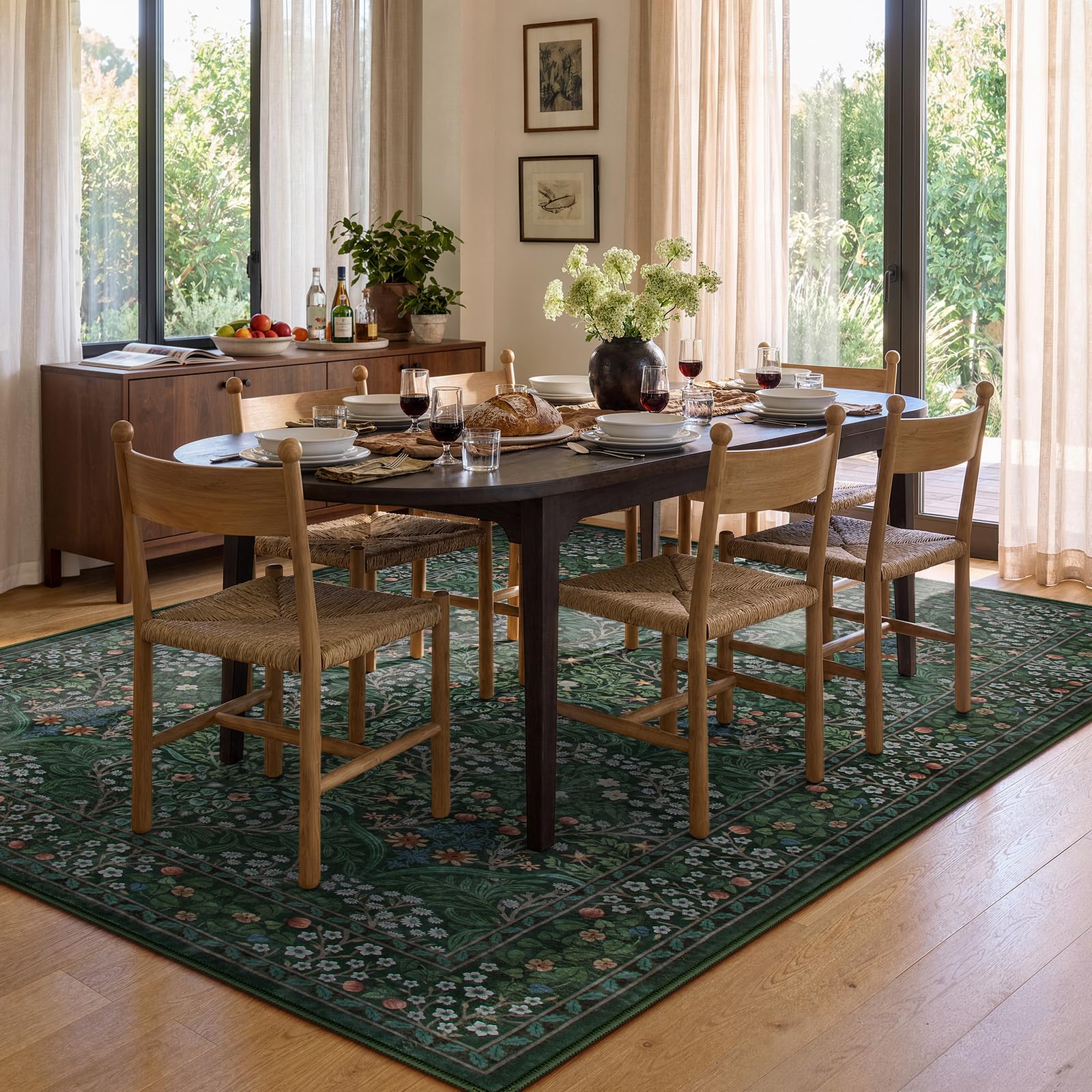 Lahome close-up of vintage floral pattern highlighting texture and visual detail
