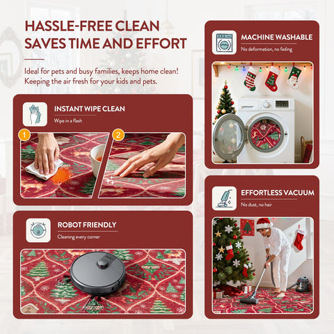 Lahome folded packaged rug with initial creases and easy unroll benefit