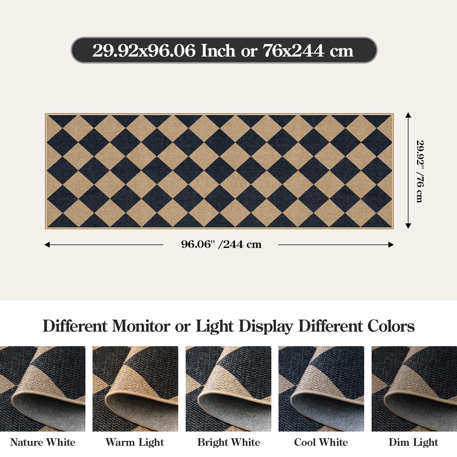 Lahome runner styled in kitchen offering durable, low-profile traffic protection