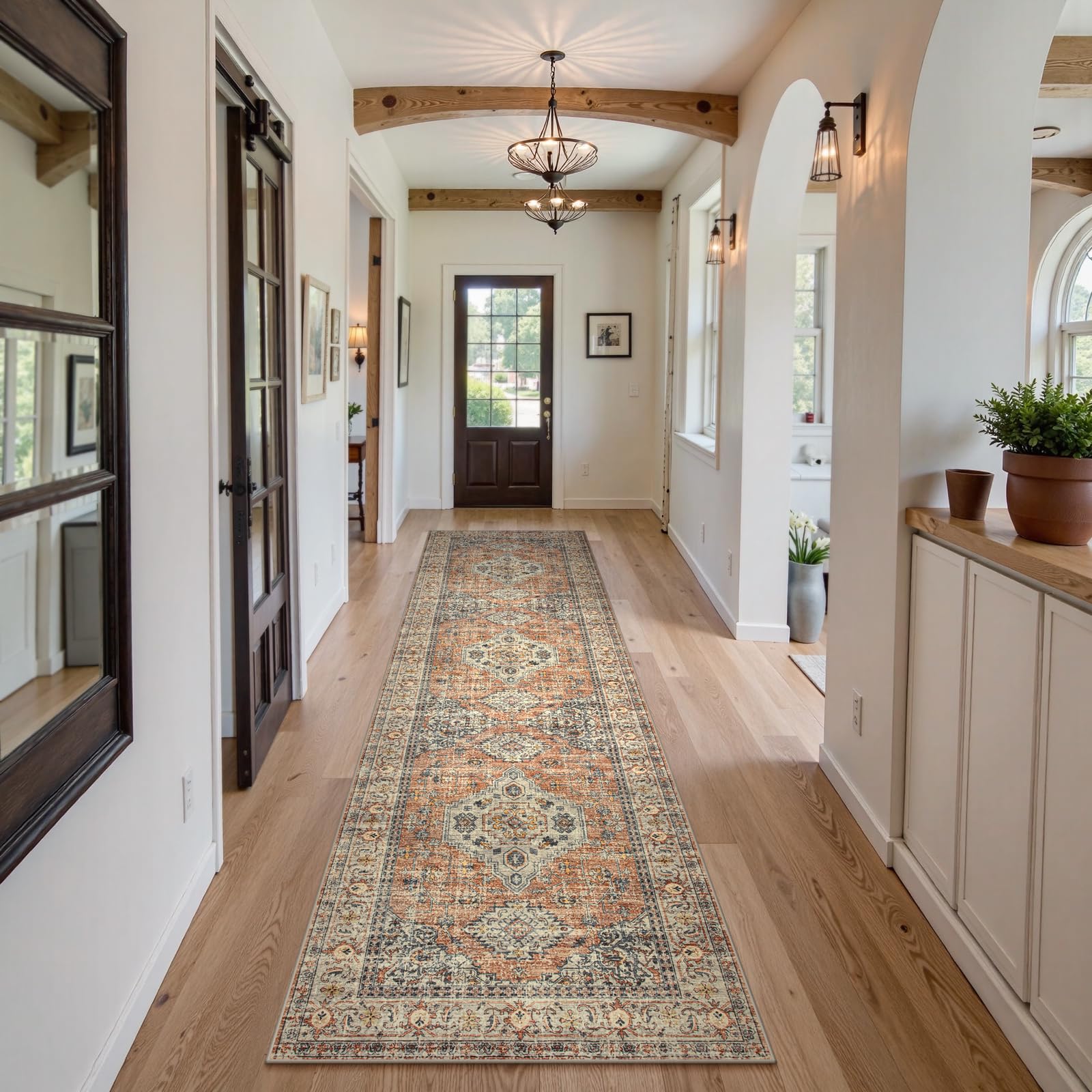 Lahome non-slip backing detail showing TPE grip for floor stability