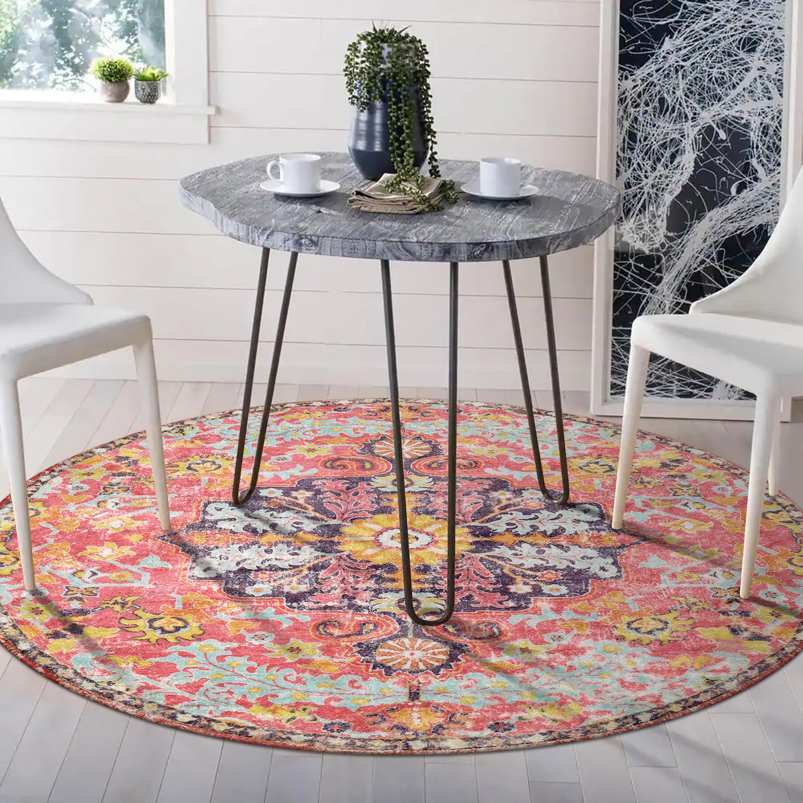 Lahome underside showing skid-resistant backing that helps prevent slips on hard floors