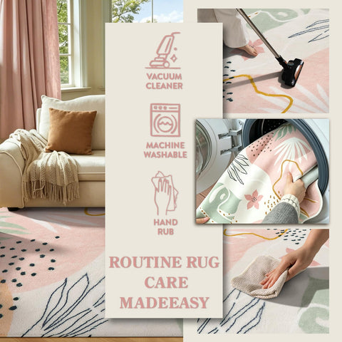 Lahome rug folded ready for storage or transport offering easy handling