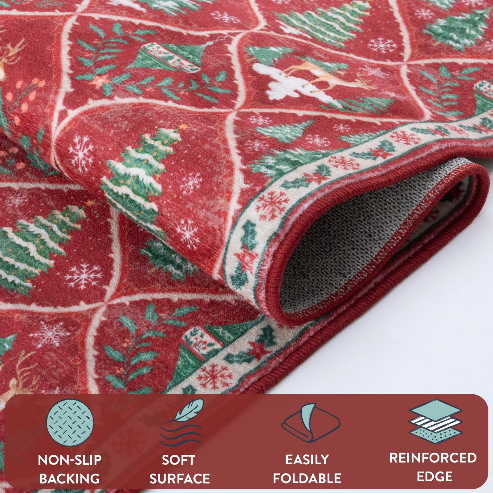 Lahome runner laid in kitchen to show fit and easy seasonal update