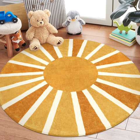 Lahome rug being vacuumed to show easy-care maintenance and daily hygiene benefit