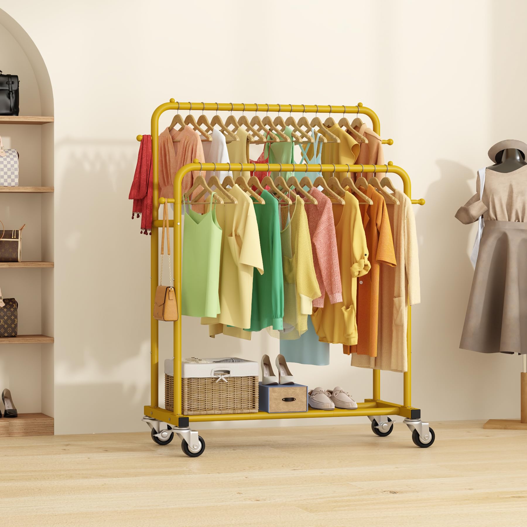 Laiensia in a bedroom setting showing stylish storage and room organization benefit