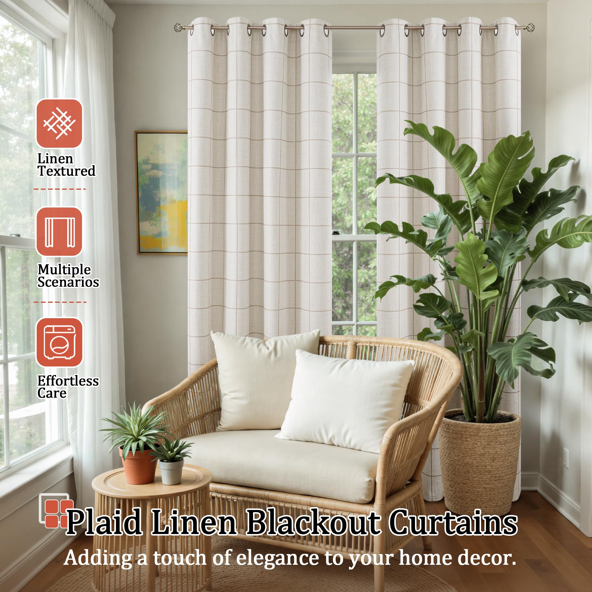 Lajode close-up of linen-like texture offering stylish tactile warmth