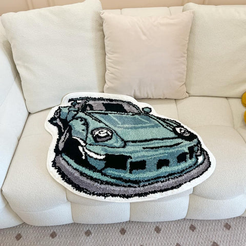 LAKEA person vacuuming rug demonstrating easy maintenance and cleaning