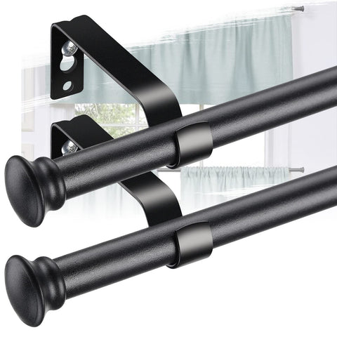LAKEROD front view of two packaged rods showing rustic black color and included parts
