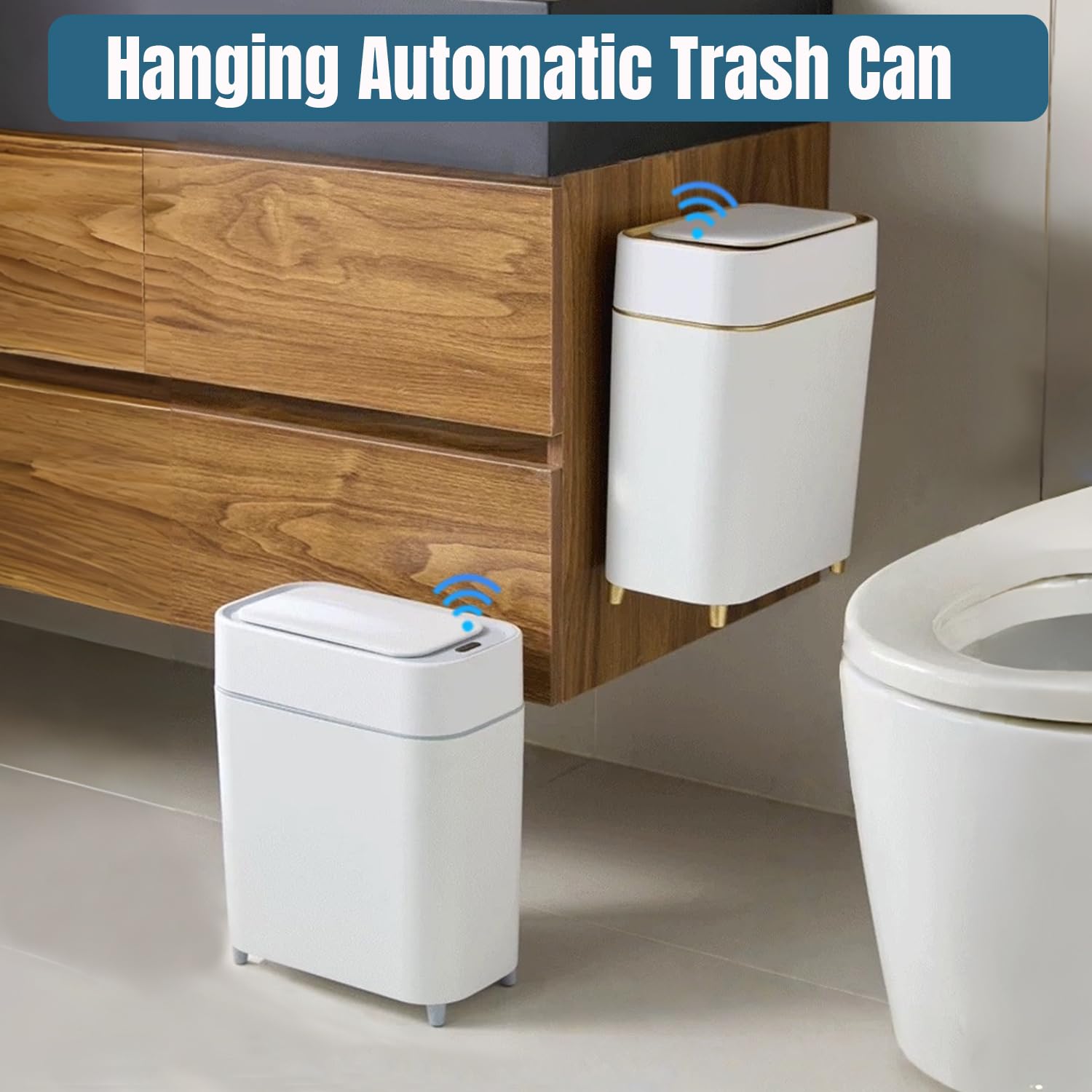 LALASTAR placed on a nightstand illustrating compact, tidy bedroom use