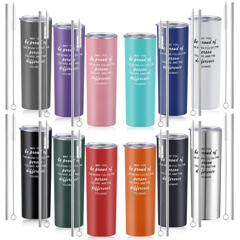 Lallisa front view of mixed-color tumblers showing gift-ready appeal