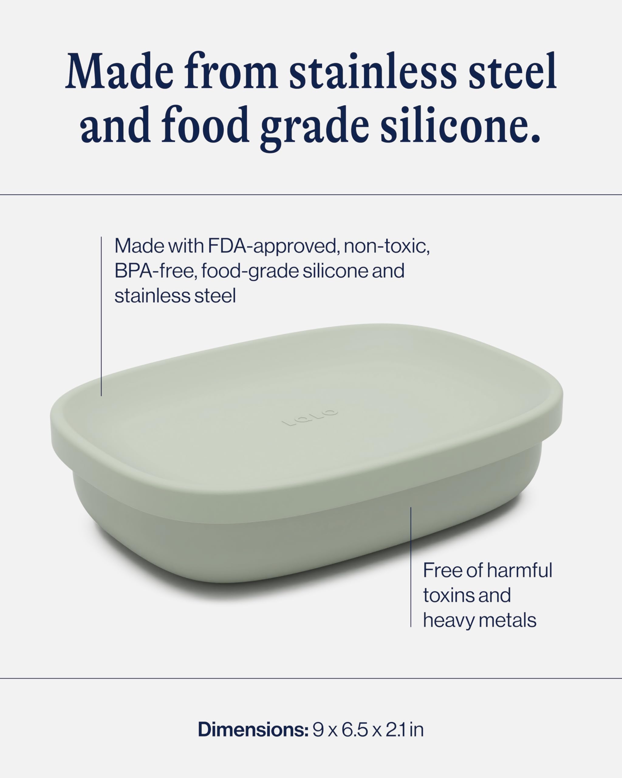 Lalo silicone cup closeup showing removable cup for dips and portion control