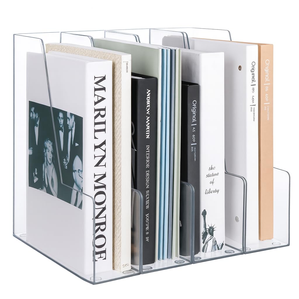 LALOBLUE front view showing clear 4-compartment organizer benefits visibility