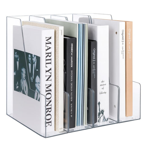 LALOBLUE front view showing clear 4-compartment organizer benefits visibility