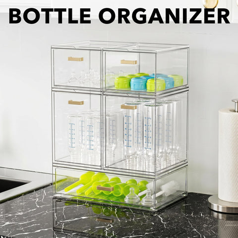 LALOBLUE stacked tower on countertop maximizing vertical storage space
