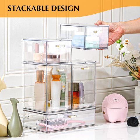 LALOBLUE set fitted under sink organizing toiletries and freeing counters