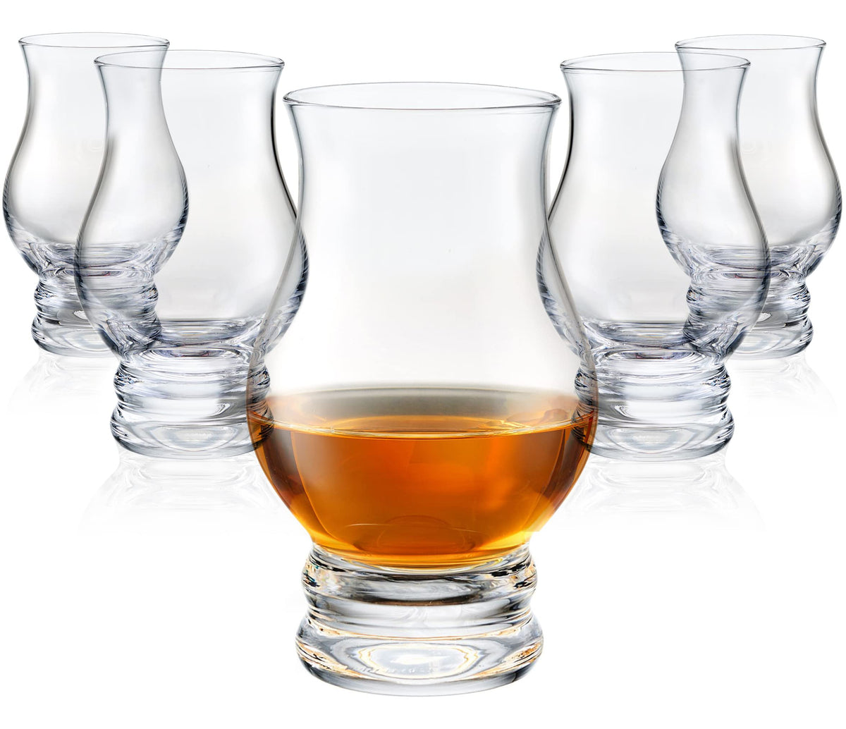 Lamarada clear front packaging showing the six glasses and gift box benefits