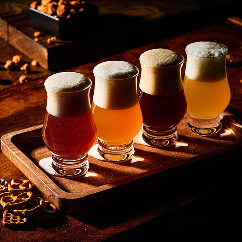 Lamarada glasses arranged on bar illustrating an elegant entertaining setup