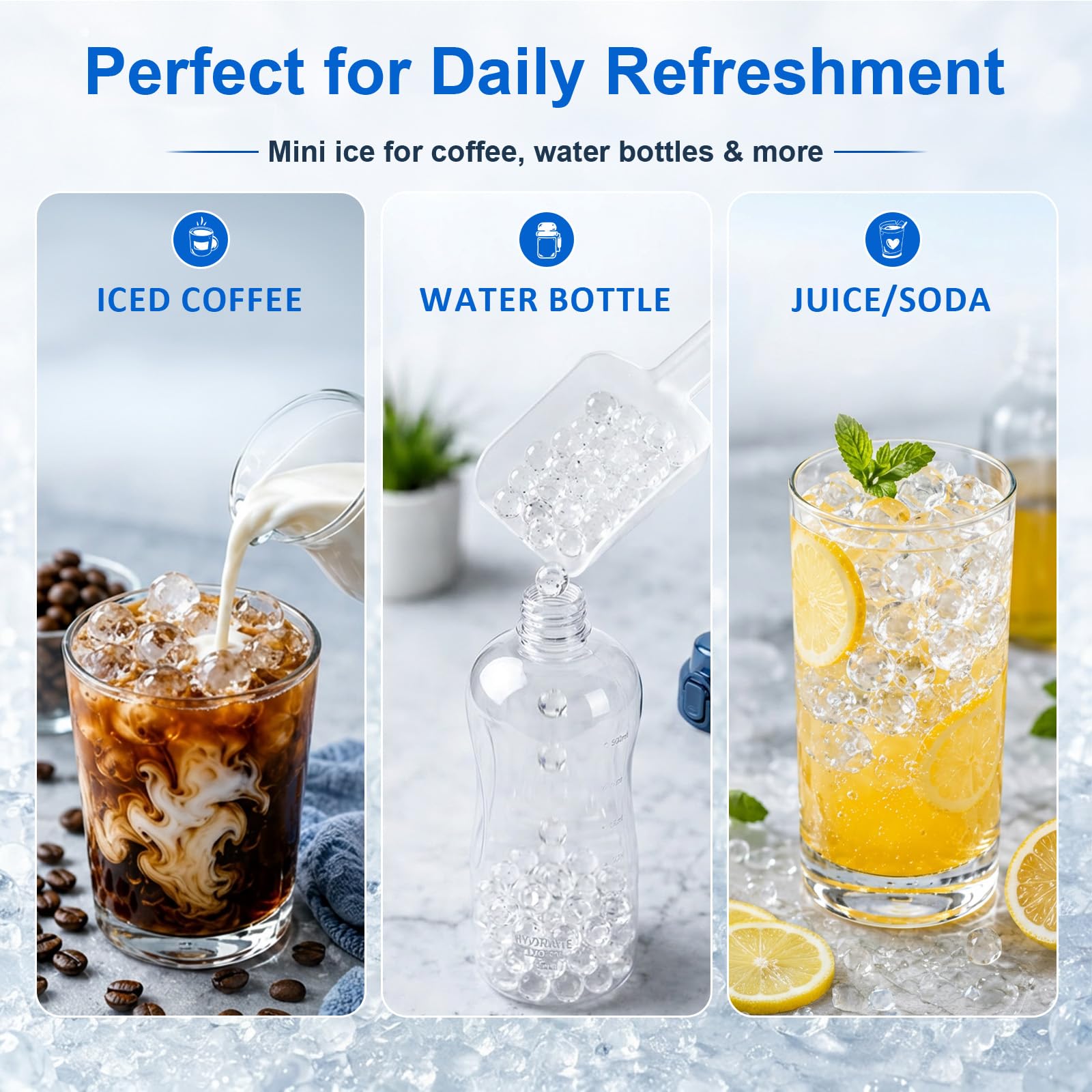 Lamesa hand twisting tray to release ice for effortless dispensing