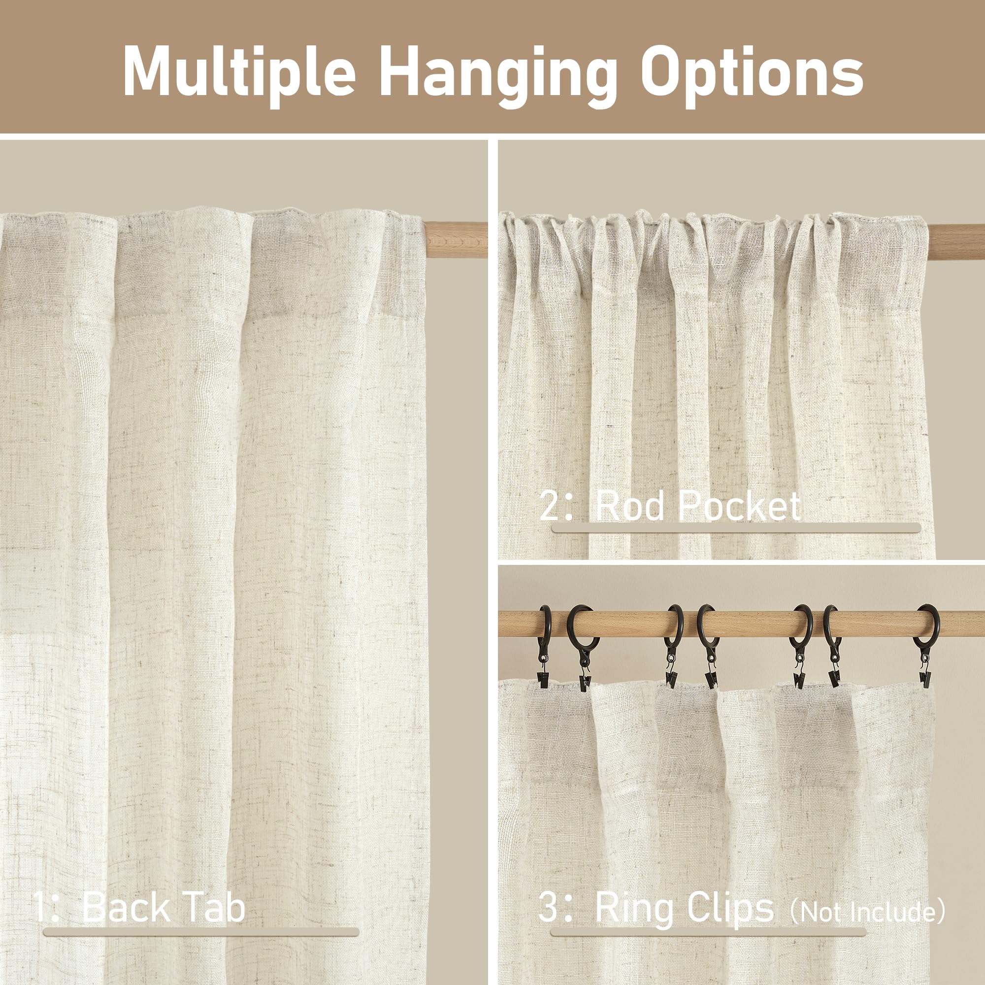 LAMIT close-up linen texture highlighting natural look and visual depth