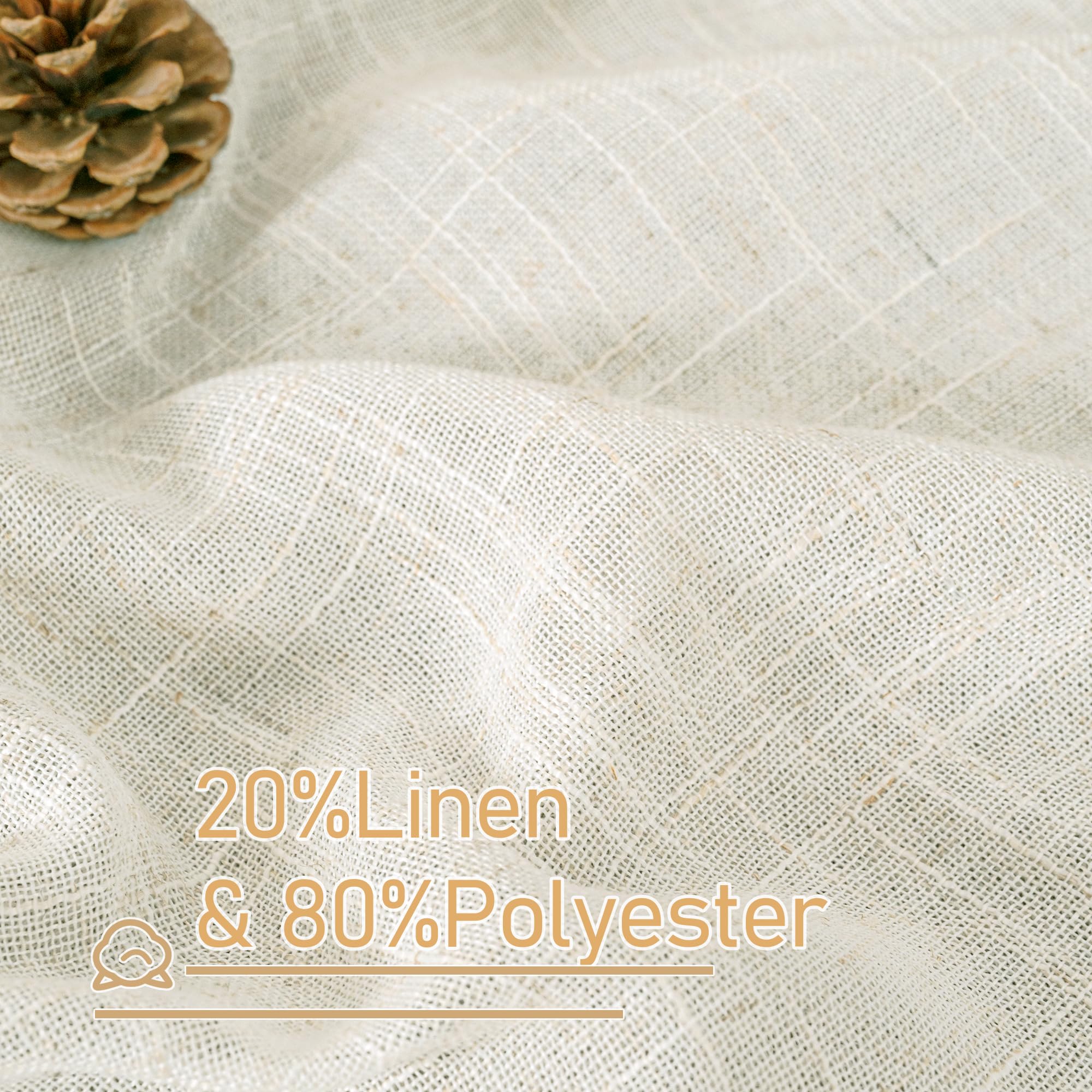 LAMIT close-up of linen texture revealing natural weave and visual depth for warmth