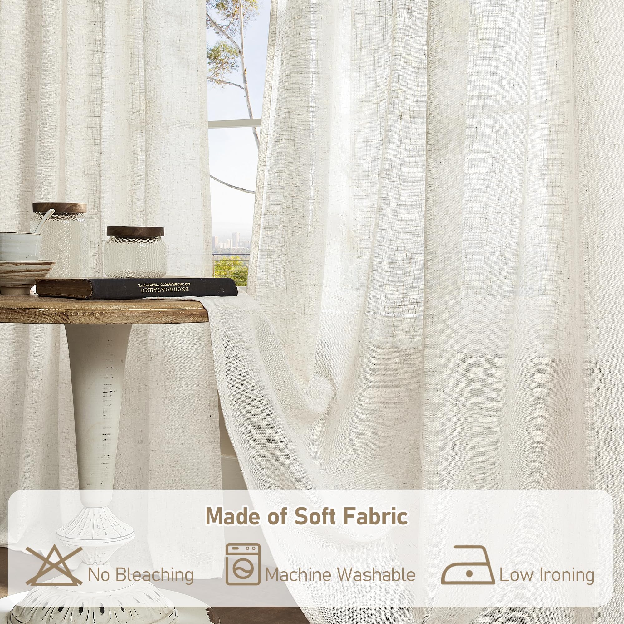LAMIT care label close-up indicating machine-washable convenience