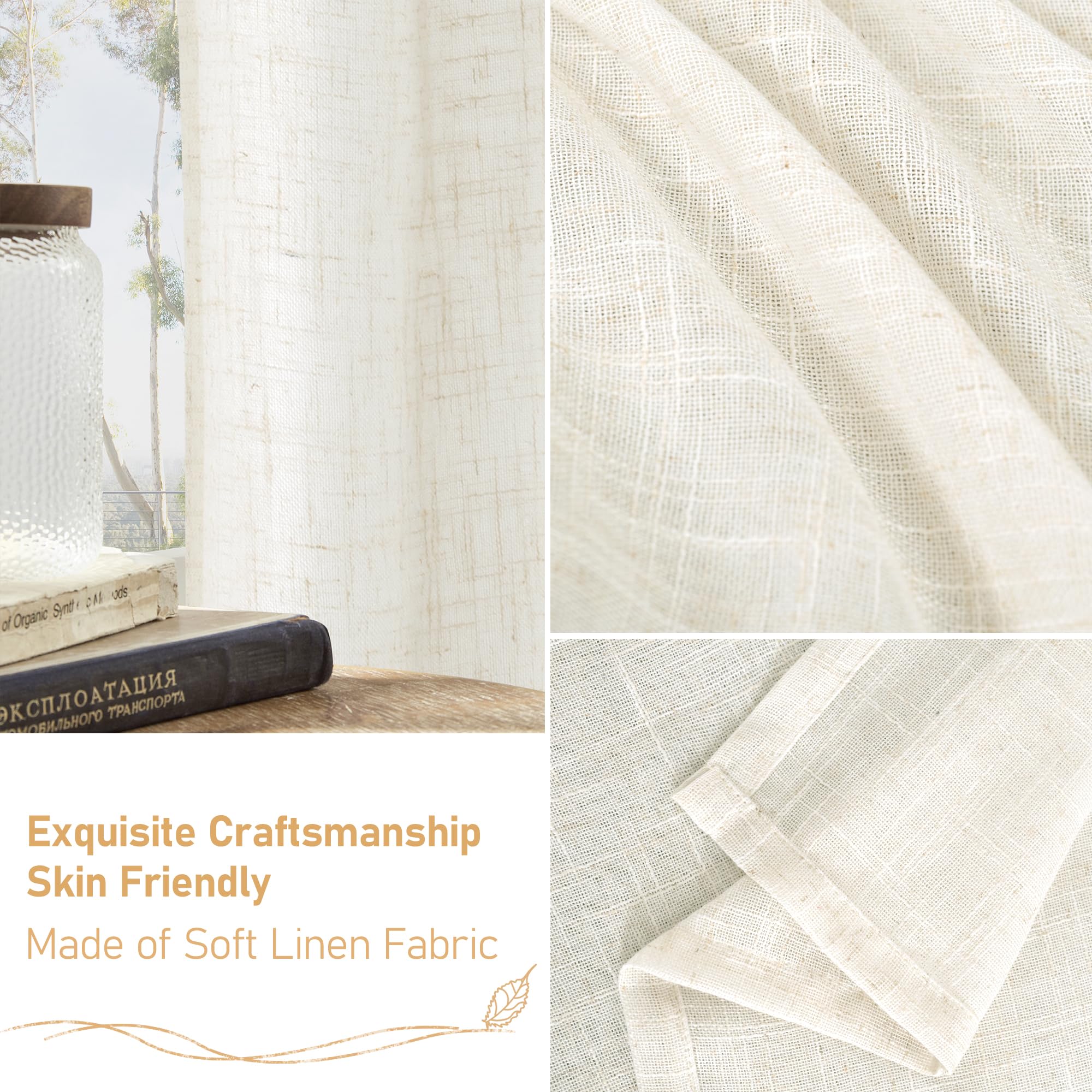 LAMIT curtains beside a standard window for size scale and generous coverage