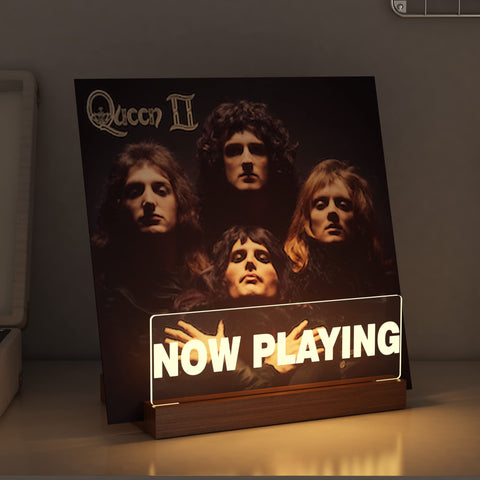 Lampeez front display showing illuminated album cover and visual appeal
