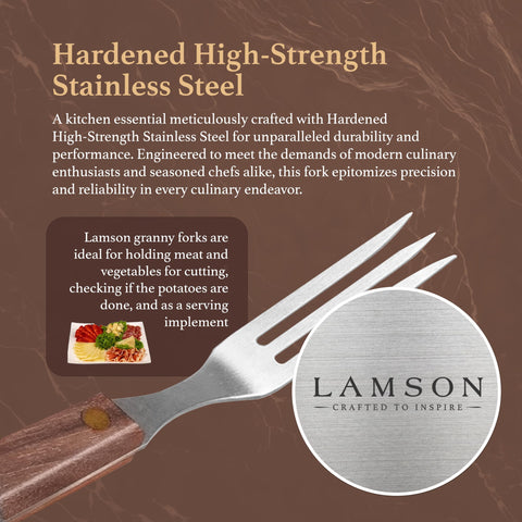 Lamson brass rivet focus illustrating secure construction benefit