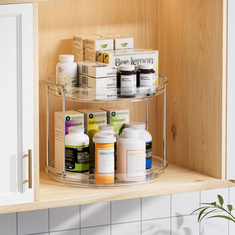 LAMU on bathroom vanity organizing perfumes and toiletries neatly