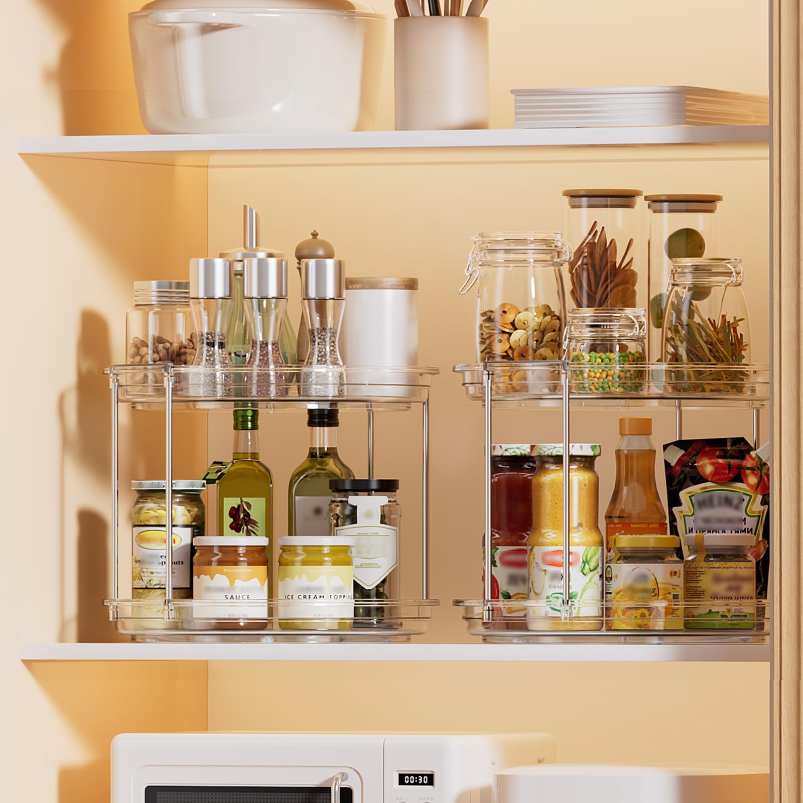 LAMU close-up raised 1-inch edge preventing bottles from tipping