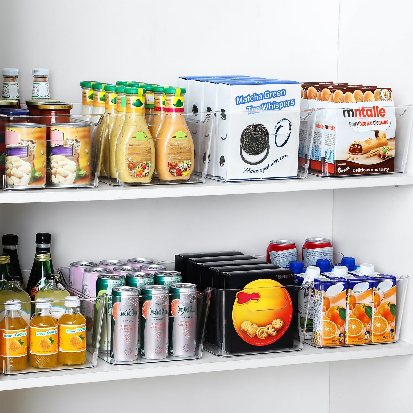 LANDNEOO bins in fridge showing quick visual inventory benefit